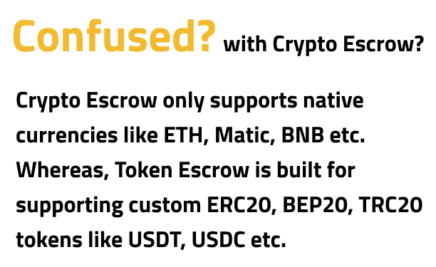 confused with crypto escrow?